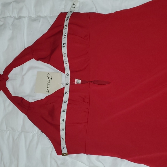 Vintage Red Halter Dress - Picture 5 of 11